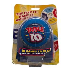 USAOPOLY Tapple 10 Fast Fun Word Travel Card Game w/ Case & Timer